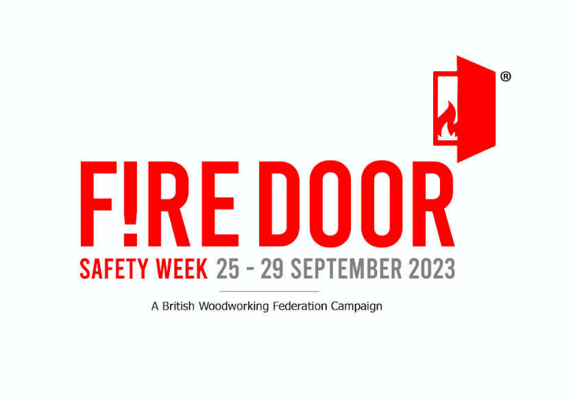 Image of the fire door safety week 2023 logo